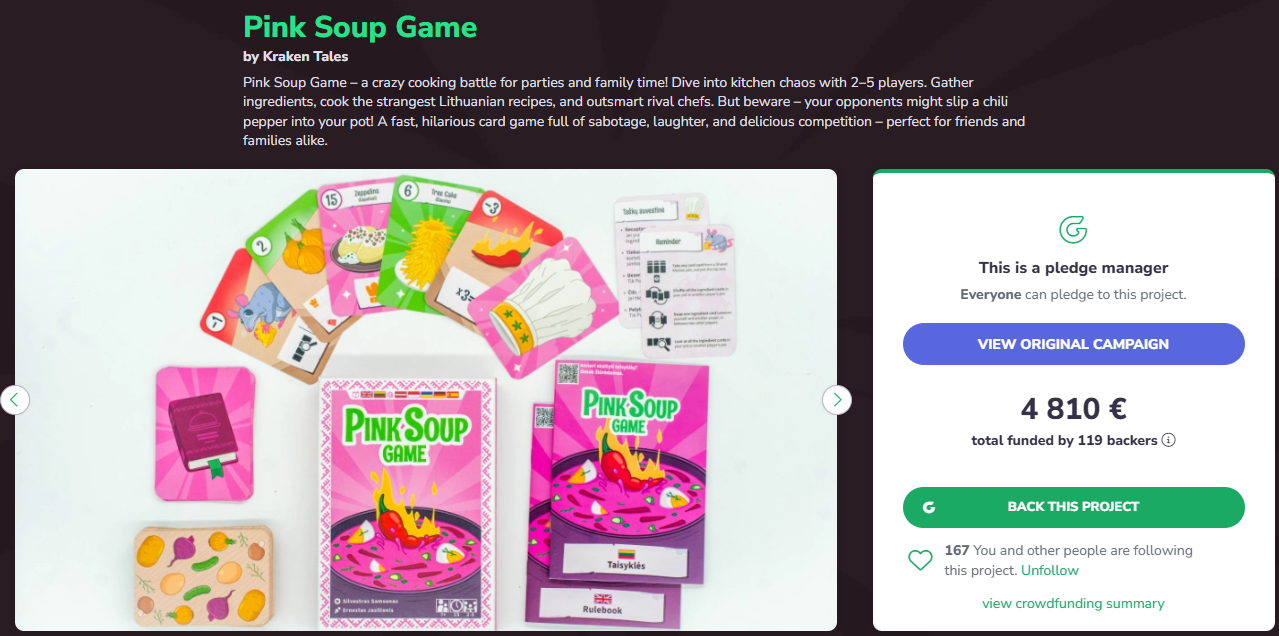 Pink Soup game gamefound